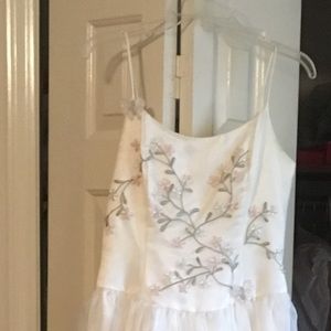 Formal ballgown off white butterfly